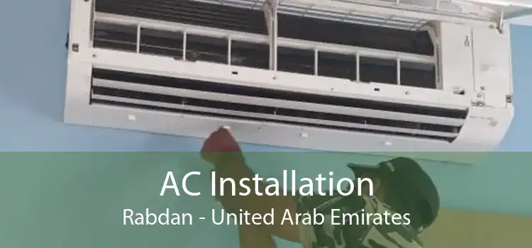 AC Installation Rabdan - United Arab Emirates
