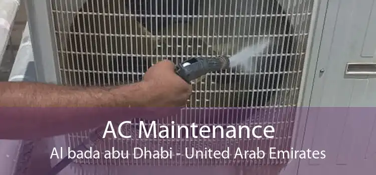 AC Maintenance Al bada abu Dhabi - United Arab Emirates