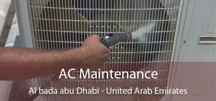 AC Maintenance Al bada abu Dhabi - United Arab Emirates