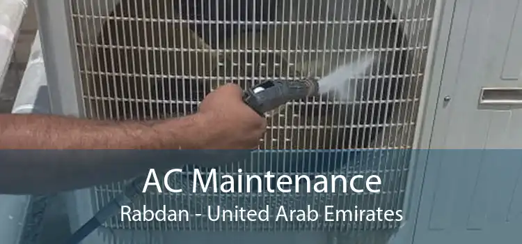 AC Maintenance Rabdan - United Arab Emirates