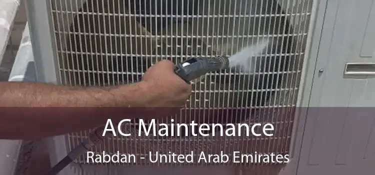 AC Maintenance Rabdan - United Arab Emirates