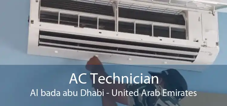 AC Technician Al bada abu Dhabi - United Arab Emirates