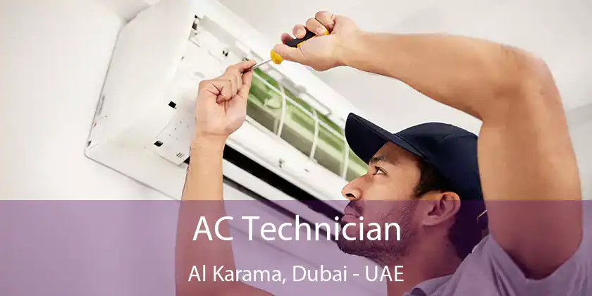  AC Technician Al Karama, Dubai - UAE