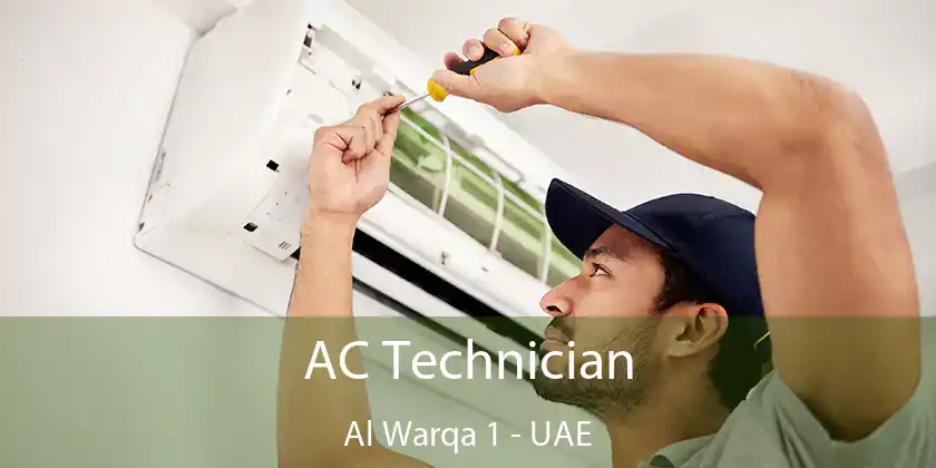  AC Technician Al Warqa 1 - UAE