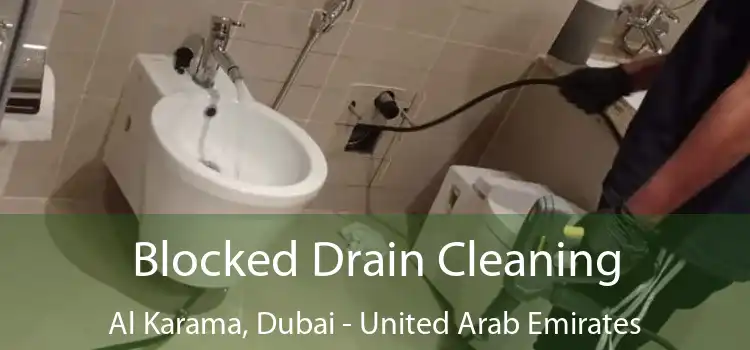 Blocked Drain Cleaning Al Karama, Dubai - United Arab Emirates