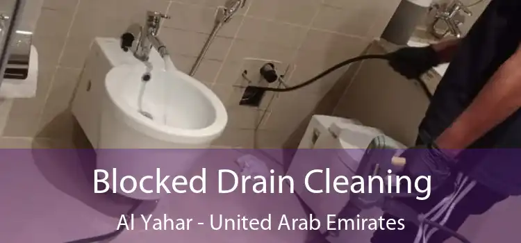 Blocked Drain Cleaning Al Yahar - United Arab Emirates