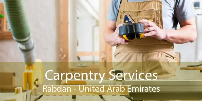 Carpentry Services Rabdan - United Arab Emirates