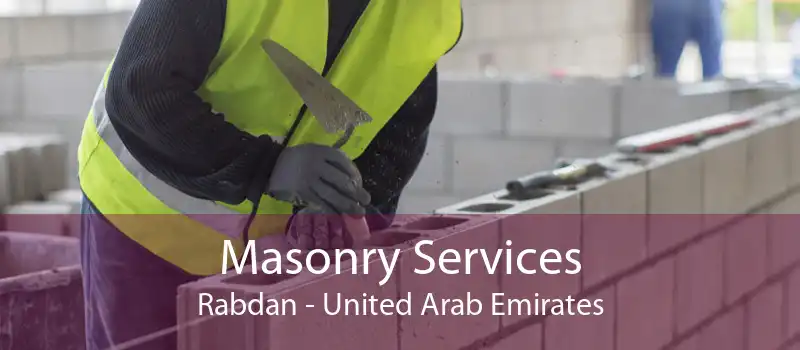 Masonry Services Rabdan - United Arab Emirates
