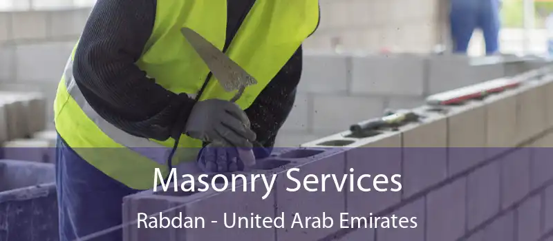 Masonry Services Rabdan - United Arab Emirates