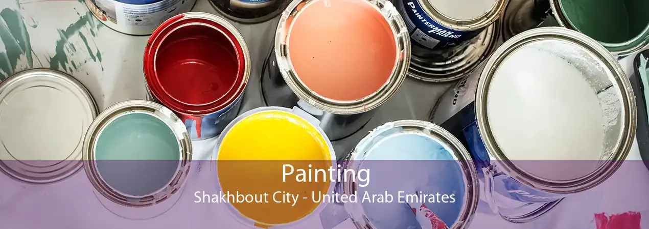 Painting Shakhbout City - United Arab Emirates