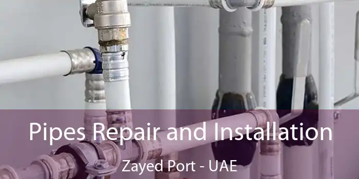  Pipes Repair and Installation Zayed Port - UAE