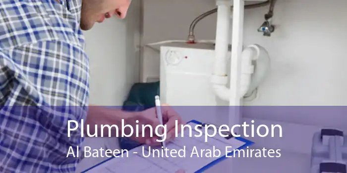 Plumbing Inspection Al Bateen - United Arab Emirates