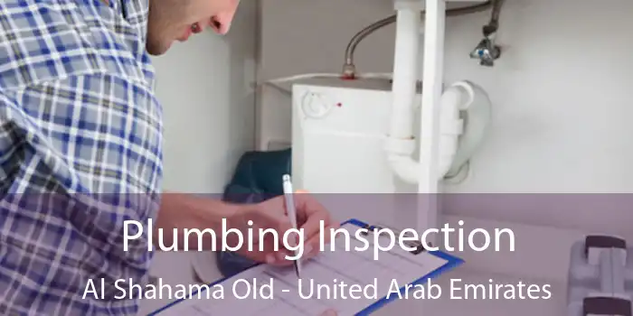 Plumbing Inspection Al Shahama Old - United Arab Emirates