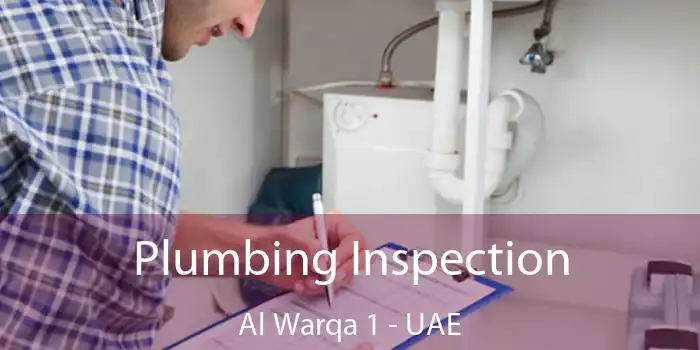  Plumbing Inspection Al Warqa 1 - UAE