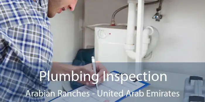 Plumbing Inspection Arabian Ranches - United Arab Emirates