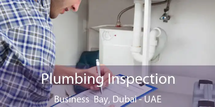 Plumbing Inspection Business Bay, Dubai - UAE