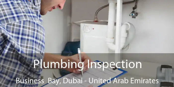 Plumbing Inspection Business  Bay, Dubai - United Arab Emirates