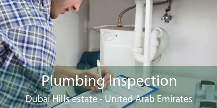 Plumbing Inspection Dubai Hills estate - United Arab Emirates