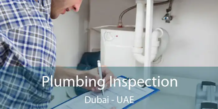  Plumbing Inspection Dubai - UAE