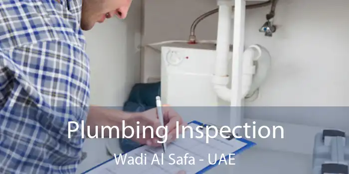  Plumbing Inspection Wadi Al Safa - UAE