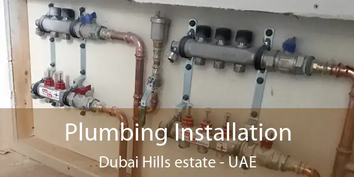 Plumbing Installation Dubai Hills estate - UAE