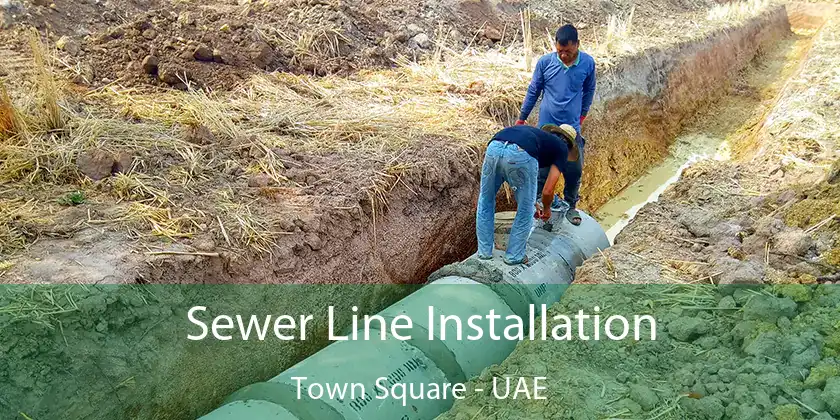  Sewer Line Installation Town Square - UAE
