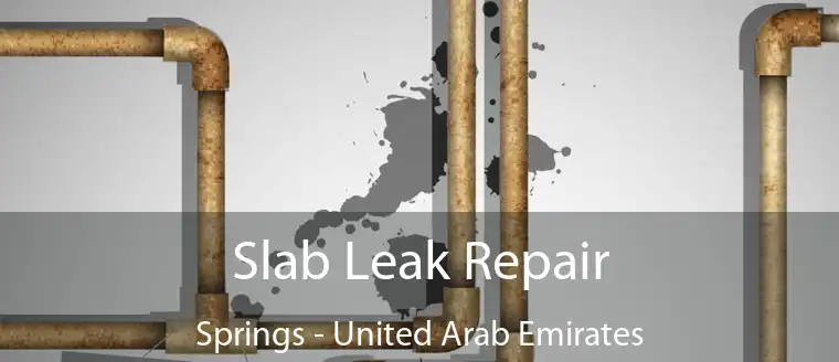 Slab Leak Repair Springs - United Arab Emirates