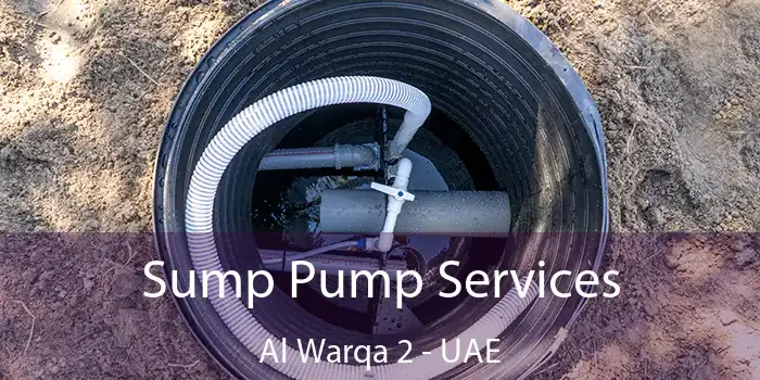  Sump Pump Services Al Warqa 2 - UAE