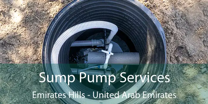Sump Pump Services Emirates Hills - United Arab Emirates