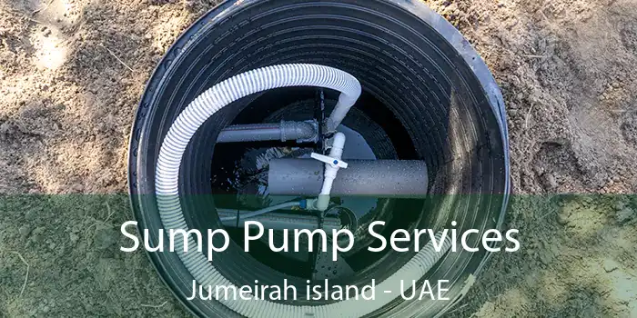  Sump Pump Services Jumeirah Island - UAE