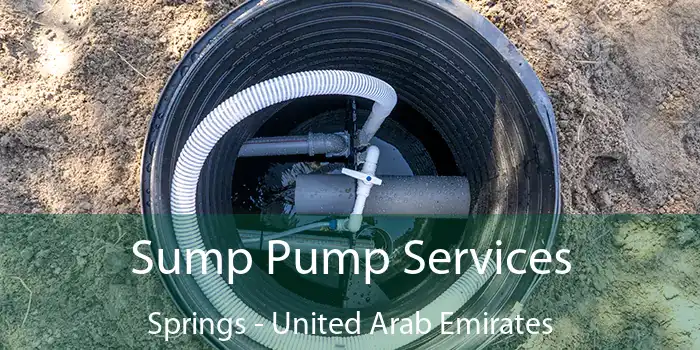 Sump Pump Services Springs - United Arab Emirates