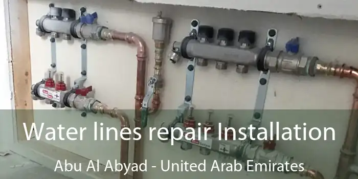 Water lines repair Installation Abu Al Abyad - United Arab Emirates