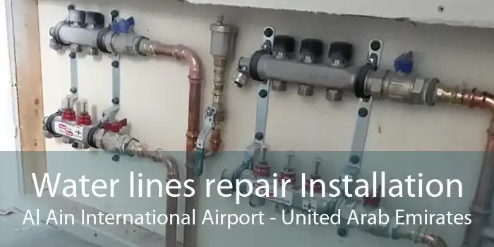 Water lines repair Installation Al Ain International Airport - United Arab Emirates