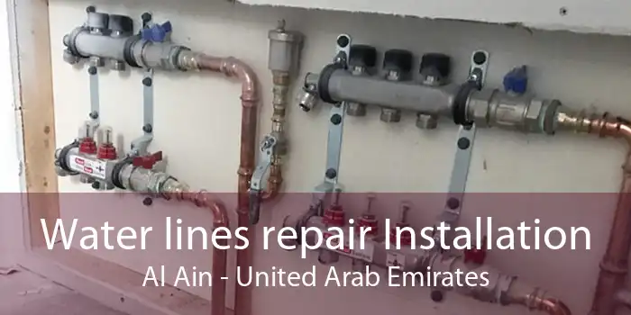Water lines repair Installation Al Ain - United Arab Emirates