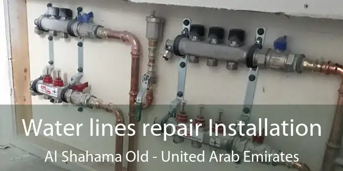 Water lines repair Installation Al Shahama Old - United Arab Emirates