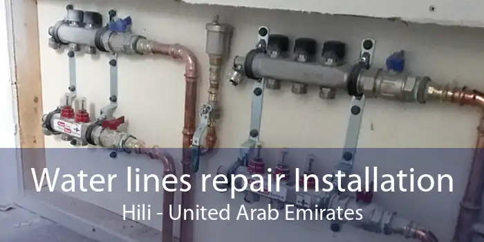 Water lines repair Installation Hili - United Arab Emirates