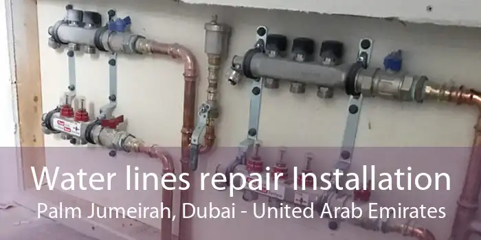 Water lines repair Installation Palm Jumeirah, Dubai - United Arab Emirates