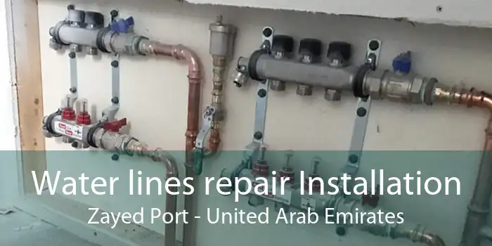 Water lines repair Installation Zayed Port - United Arab Emirates